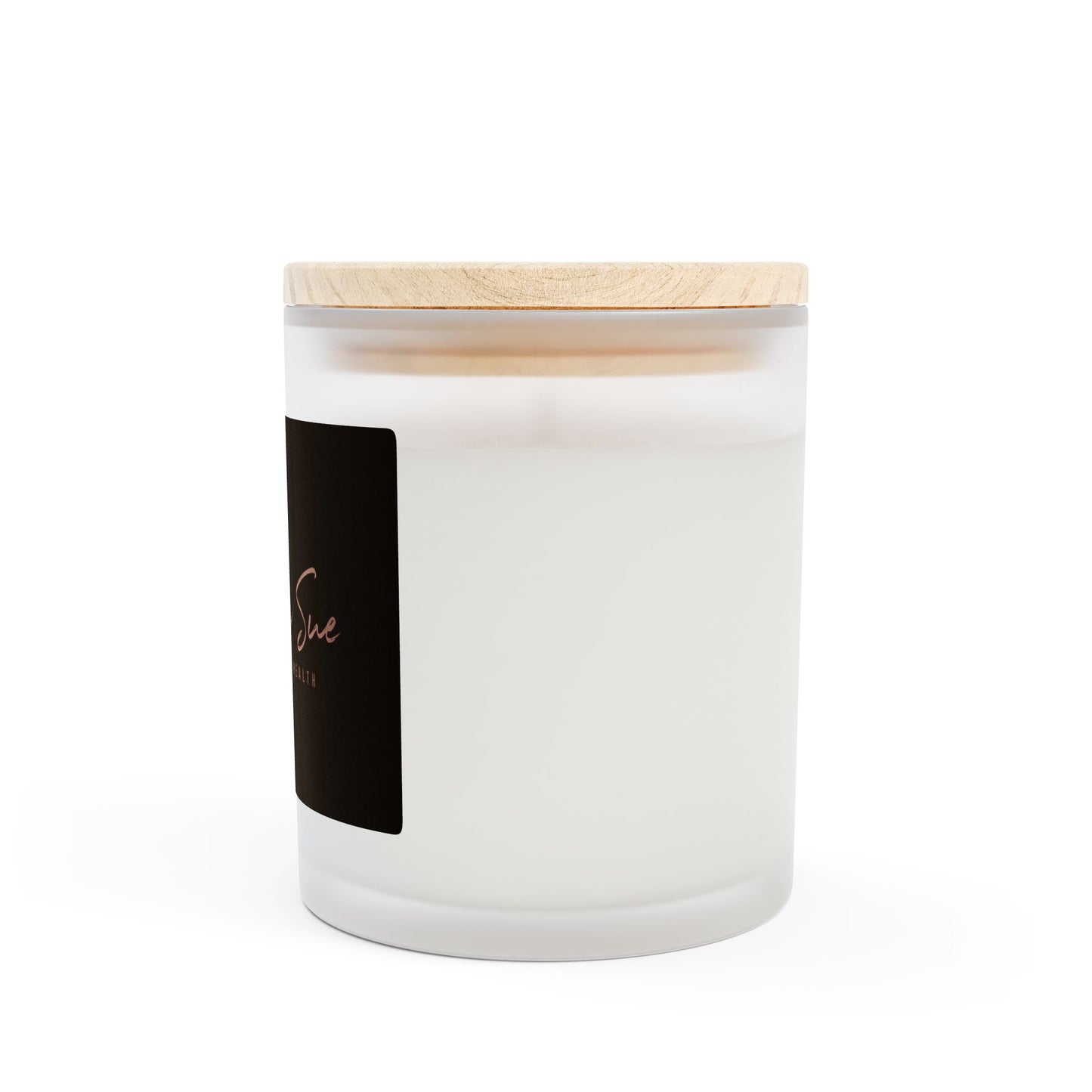 Cali Sue Wood Wick Frosted Glass Candle