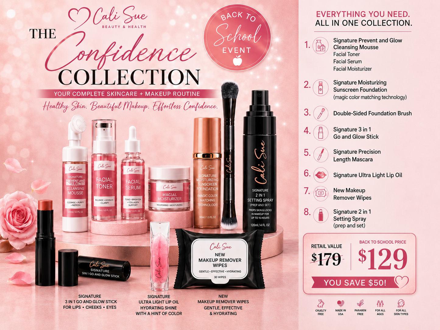 Cali Sue Signature Confidence Collection- Lustre and Blush