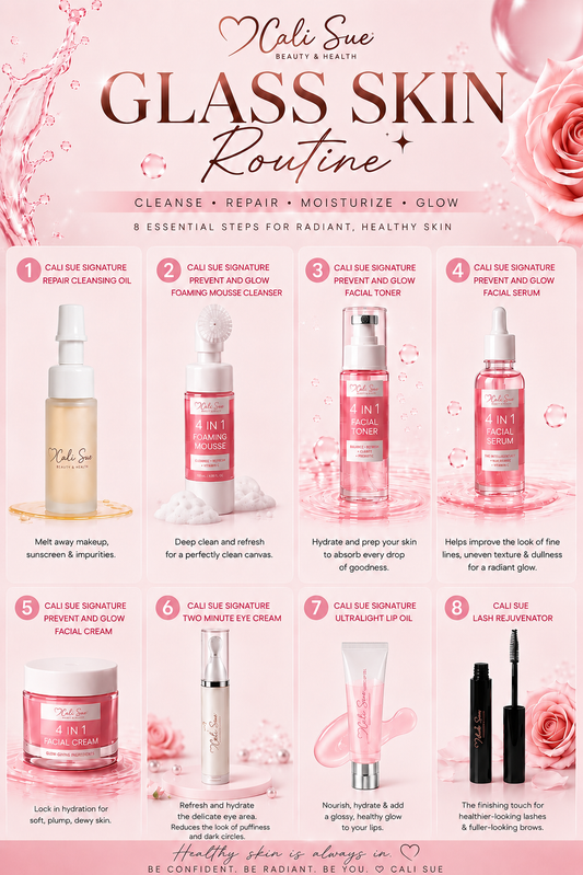 Cali Sue Signature Complete Glass Skin 8-Piece Routine