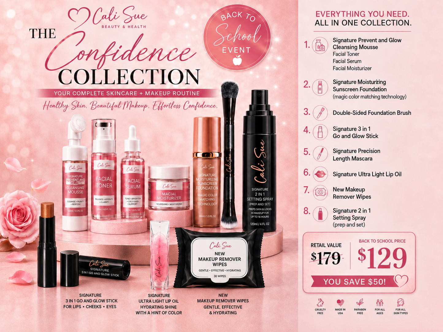 Cali Sue Signature Confidence Collection- Amaretto