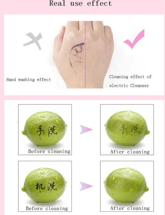 Electric Facial Cleansing Brush | Sonic Vibration Deep Pore Cleanser